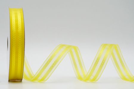 पीला दो पंक्ति “वी” डिजाइन रिबन_K1753-A12